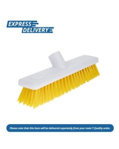 UNIS066 JANTEX HYGIENE BROOM SOFT BRISTLE YELLOW 12IN