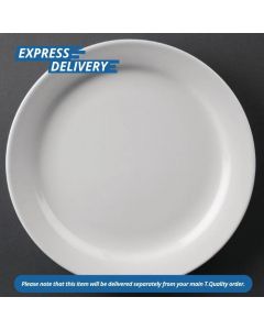 UNIS368 OLYMPIA ATHENA  NARROW RIMMED PLATES 266mm PACK OF 12