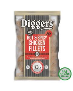 FDHS001 DIGGERS HOT & SPICY CHICKEN FILLETS