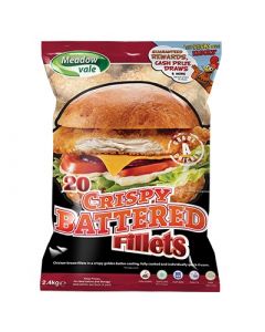 FMBF020 MEADOWVALE CRISPY BATTERED CHICKEN BREAST FILLETS