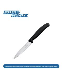 UNIS207 VICTORINOX PARING KNIFE POINTED TIP BLACK 10CM