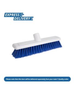 UNIS064 JANTEX HYGIENE BROOM SOFT BRISTLE BLUE 12IN