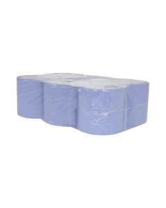 QCBR006 BLUE CENTRE FEED ROLLS 2PLY 150M