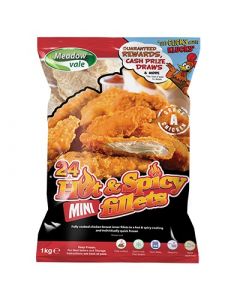 FMHM001 MEADOWVALE HOT & SPICY MINI CHICKEN FILLETS