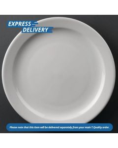 UNIS367 OLYMPIA ATHENA  NARROW RIMMED PLATES 205mm PACK OF 12