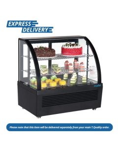 UNIS464 POLAR C-SERIES COUNTERTOP DISPLAY FRIDGE BLACK 100LTR
