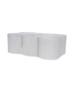 QCWR006 WHITE CENTRE FEED ROLLS 2PLY 120M