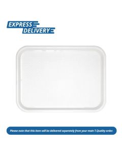 UNIS585 OLYMPIA POLYPROPYLENE FAST FOOD TRAY WHITE LARGE