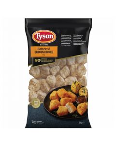 FBCF001 TYSON BATTERED CHICKEN FILLET CHUNKS 30g