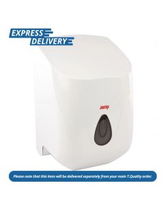 UNIS596 JANTEX CENTREFEED ROLL DISPENSER WHITE