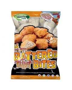 FMCB002 MEADOWVALE BATTERED CHICKEN FILLET BITES 25-35g