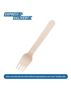 UNIS361 FIESTA COMPOSTABLE DISPOSABLE WOODEN FORKS PACK 100