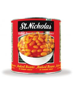 NBSN006 ST NICHOLAS BAKED BEANS TINS