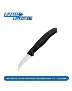 UNIS206 VICTORINOX SHAPING KNIFE CURVED BLADE BLACK 8CM