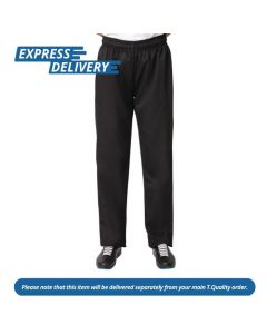 UNIS010 ESSENTIALS CHEF TROUSERS BLACK L