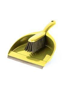 UDRY617 YELLOW DUST PAN BRUSH  0950641