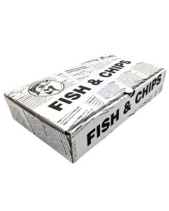 MNBS100 NEWSPRINT FISH N CHIP BOX SMALL