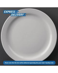 UNIS366 NARROW RIMMED PLATES 165MM (PACK OF 12)