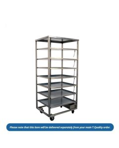 UHOP011 DEFROST FISH RACK - MOBILE TROLLY WITH TROLLY
