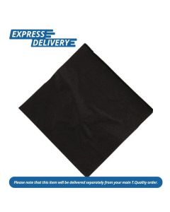 UNIS332 COCKTAIL NAPKIN BLACK 25x25 2PLY 1/4 FOLD PACK 2000)