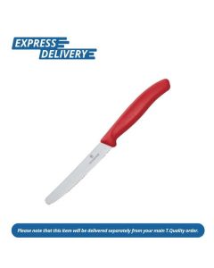 UNIS209 VICTORINOX TOMATO/UTILITY KNIFE SERRATED EDGE RED 11CM