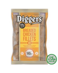 FDCF001 DIGGERS PLAIN BREADED HAAL CHICKEN FILLETS