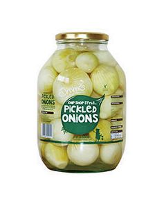 NPIO006 DRIVERS PICKLED ONIONS WHITE VINEGAR GLASS JAR