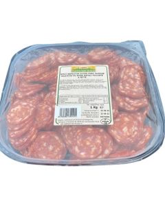 PSSP001 SPICY NAPOLITAN SLICED PORK SAUSAGE 1KG (PEPPERONI)