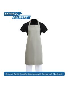 UNIS158 WHITES POLYCOTTON BIB APRON OLIVE