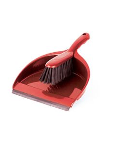 UDRY614 RED DUST PAN BRUSH  0950638