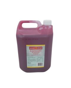 NGRS005 GOLD STAR RASPBERRY SYRUP 5 LITRES