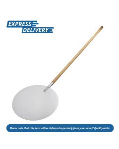UNIS538 DE BUYER ALUMINIUM PIZZA PEEL WOODEN HANDLE