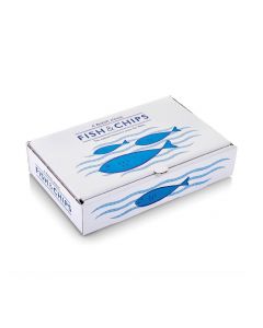 MBBS100 BLUE FISH BOARD FISH & CHIP BOXES SMALL