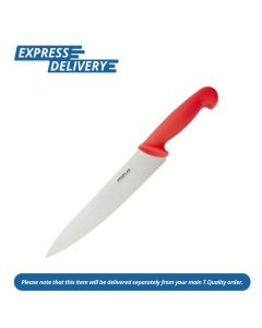 UNIS181 HYGIPLAS CHEFS KNIFE RED 21.8CM
