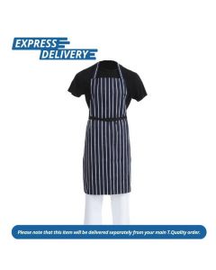 UNIS006 WHITES BUTCHERS APRON STRIPE BLUE