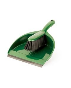 UDRY615 GREEN DUST PAN BRUSH  0950640