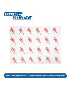 UNIS580 BURGER WRAPPING PAPER SHEETS RED 245X300MM