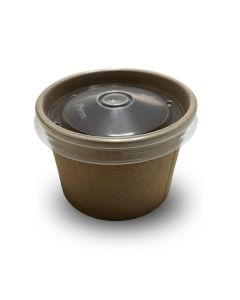 MKPL004 KRAFT PORTION POTS AND LIDS 4OZ