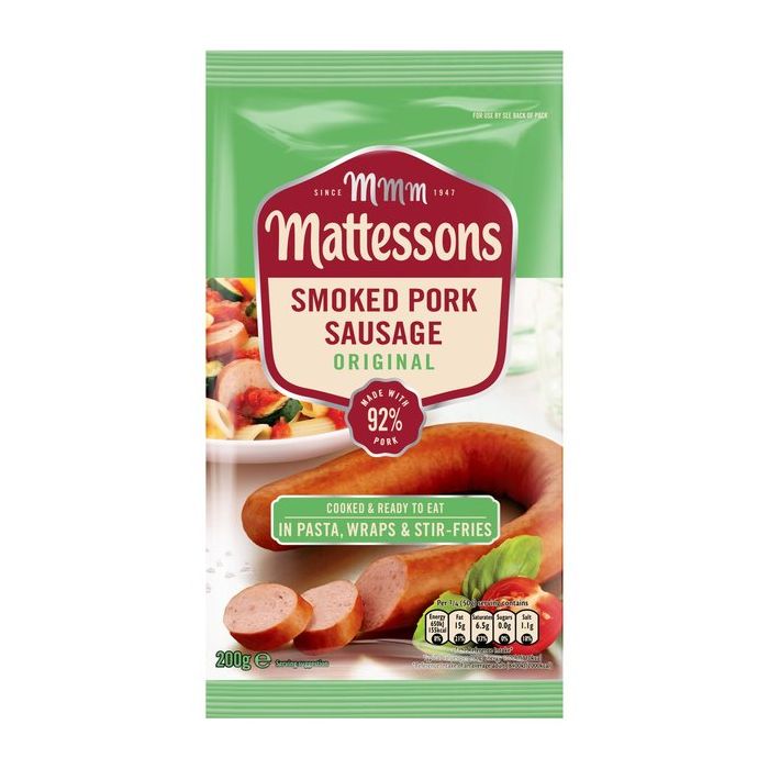 MATTESSONS SMOKED PORK SAUSAGE